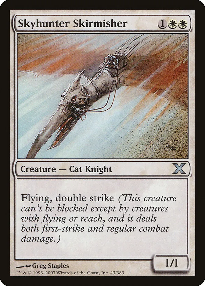 2007 Tenth Edition Skyhunter Skirmisher uncommon #43 uncommon card image