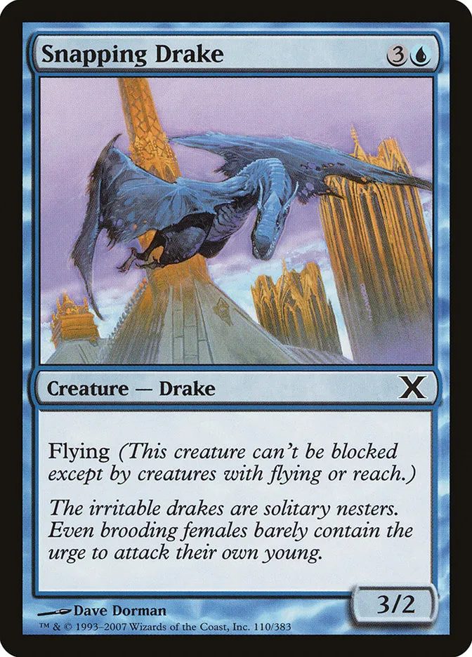 2007 Tenth Edition Snapping Drake common #110 common card image