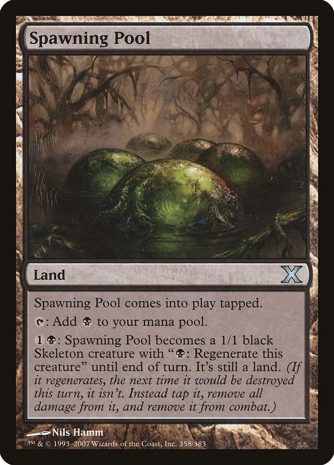2007 Tenth Edition Spawning Pool uncommon #358 uncommon card image