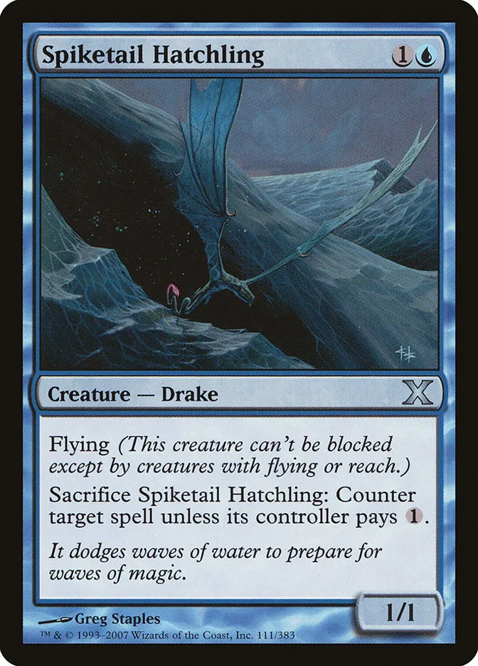 2007 Tenth Edition Spiketail Hatchling uncommon #111 uncommon card image