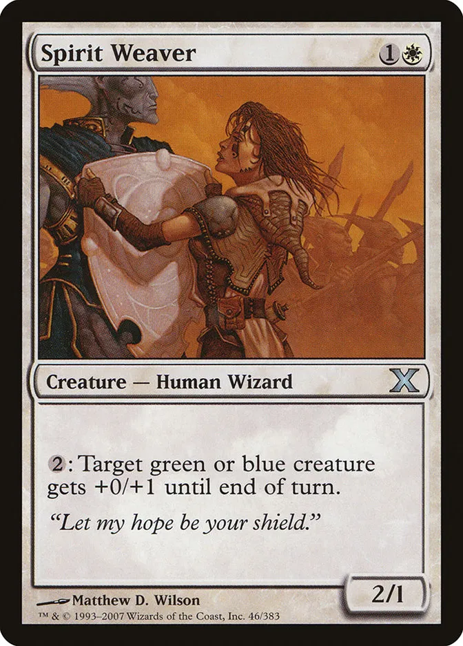 2007 Tenth Edition Spirit Weaver #46 uncommon card image