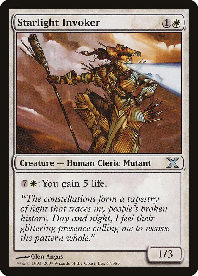 2007 Tenth Edition Starlight Invoker uncommon #47 uncommon card image