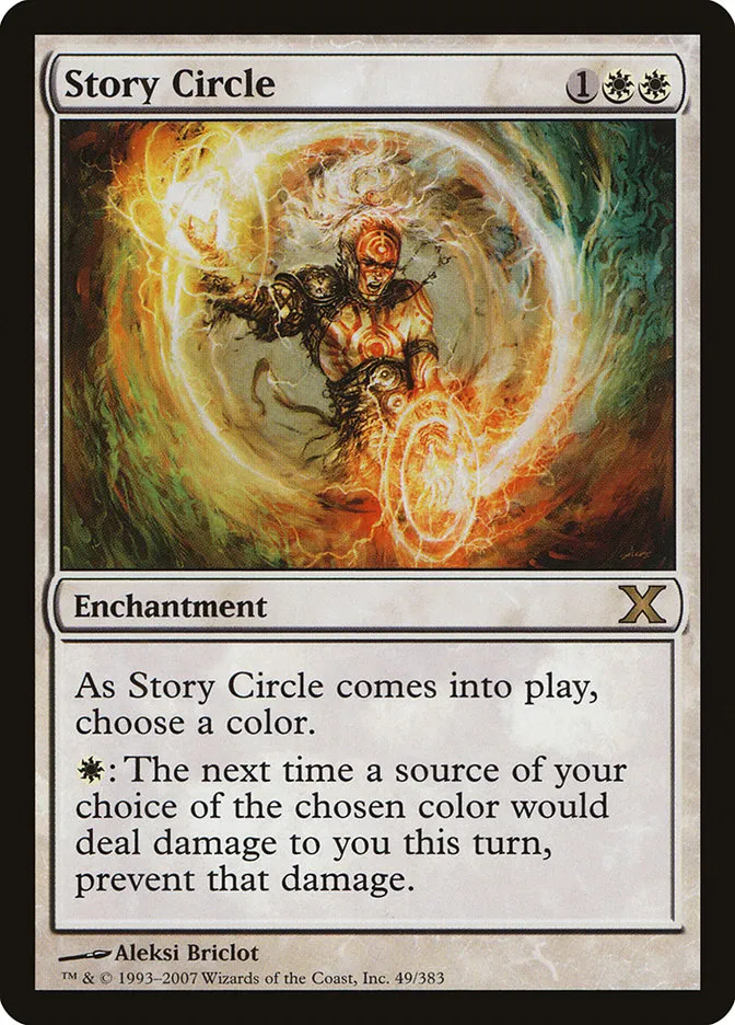 2007 Tenth Edition Story Circle #49 rare card image