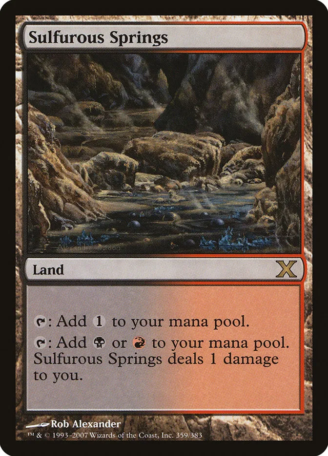 2007 Tenth Edition Sulfurous Springs #359 rare card image