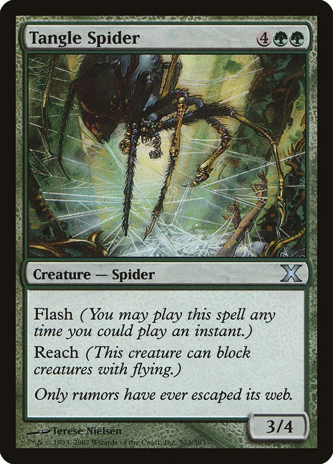 2007 Tenth Edition Tangle Spider uncommon #303 uncommon card image