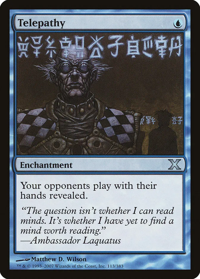 2007 Tenth Edition Telepathy uncommon #113 uncommon card image