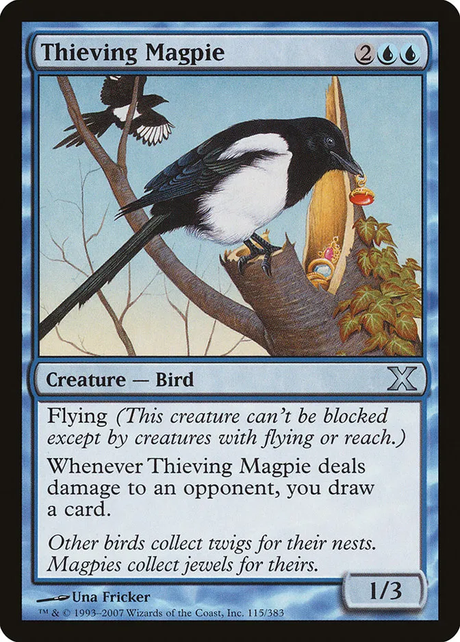 2007 Tenth Edition Thieving Magpie uncommon #115 uncommon card image