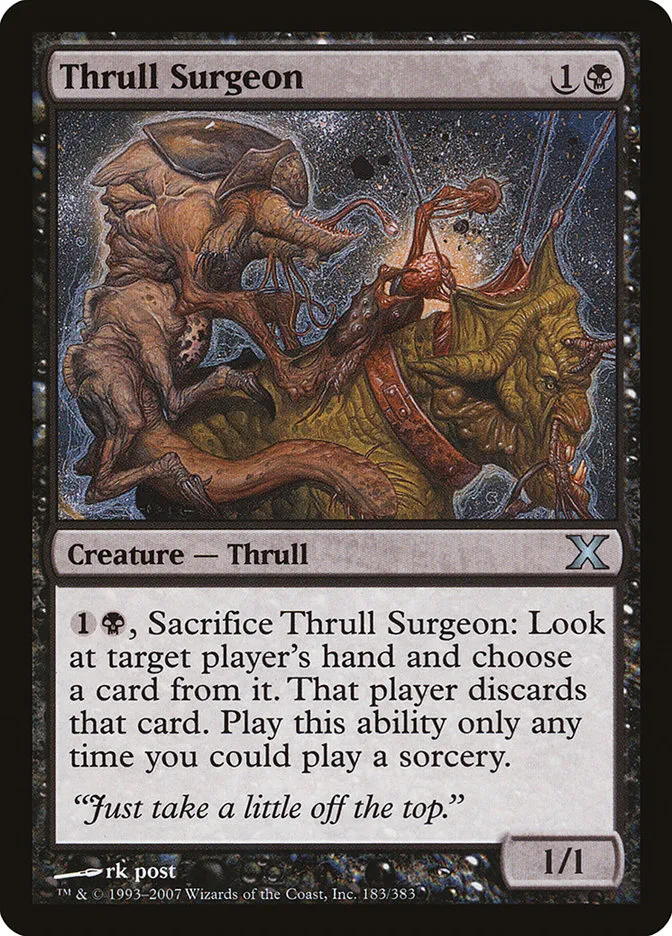 2007 Tenth Edition Thrull Surgeon #183 uncommon card image