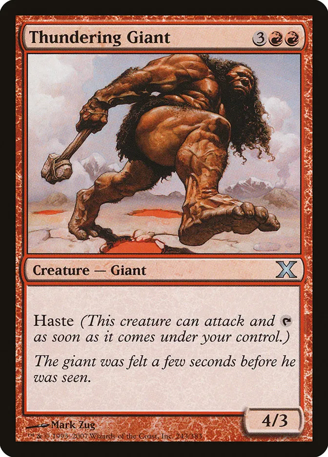 2007 Tenth Edition Thundering Giant uncommon #243 uncommon card image