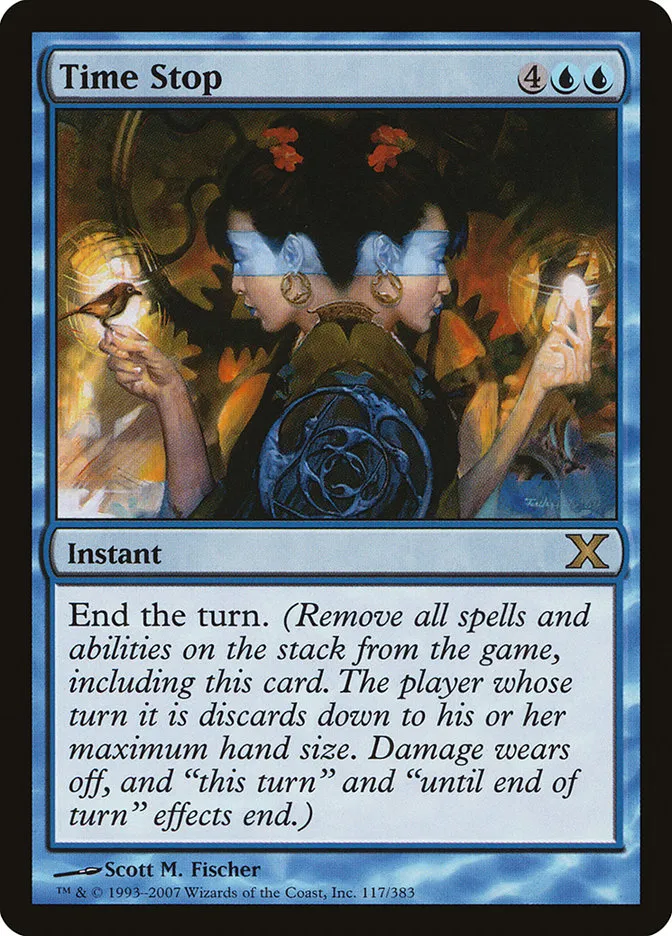 2007 Tenth Edition Time Stop rare #117 rare card image