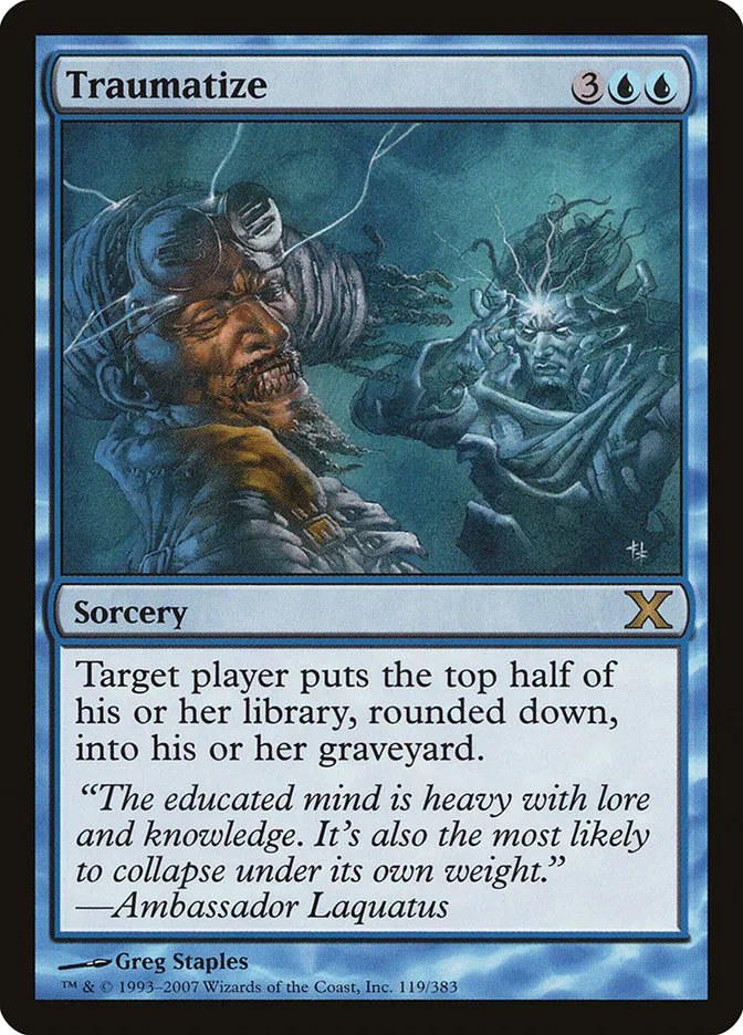 2007 Tenth Edition Traumatize rare #119 rare card image