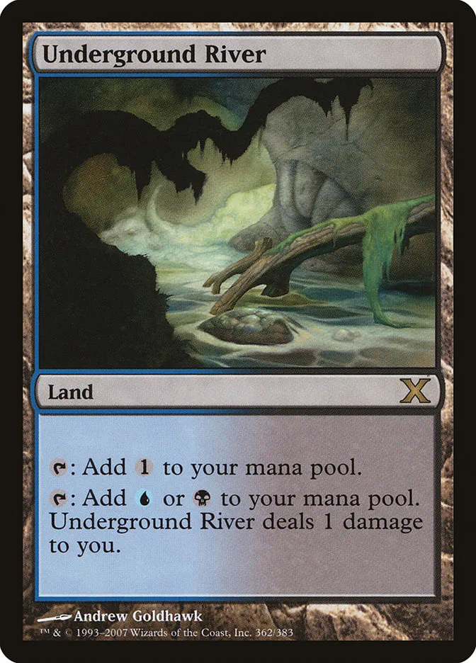 2007 Tenth Edition Underground River rare #362 rare card image