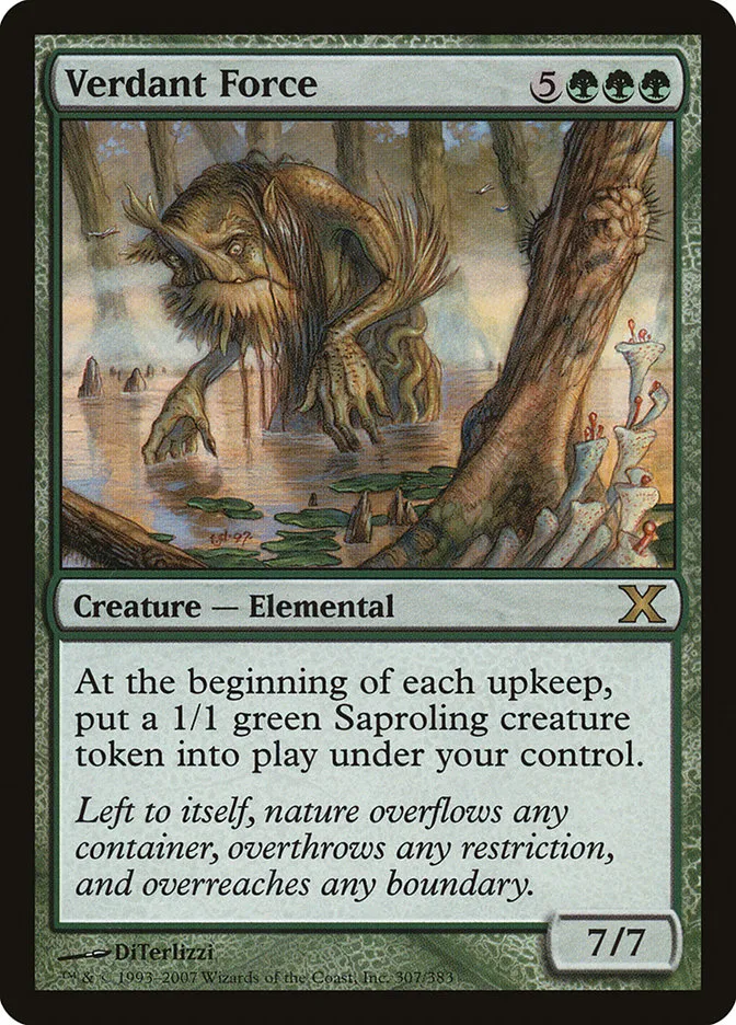 2007 Tenth Edition Verdant Force rare #307 rare card image