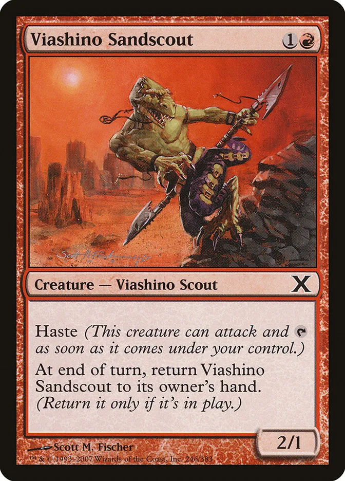 2007 Tenth Edition Viashino Sandscout #246 common card image