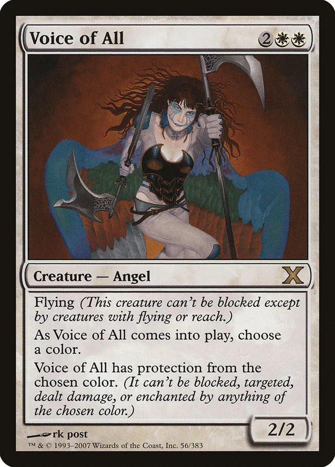 2007 Tenth Edition Voice of All #56 rare card image