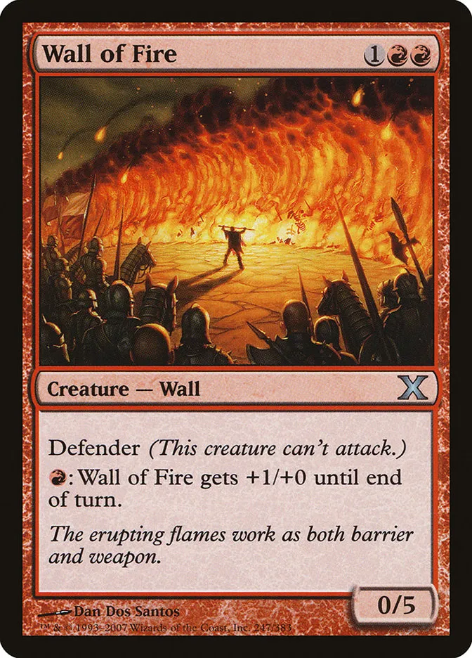 2007 Tenth Edition Wall of Fire #247 uncommon card image