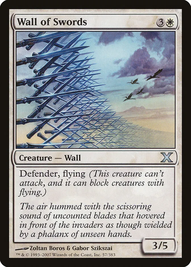 2007 Tenth Edition Wall of Swords #57 uncommon card image