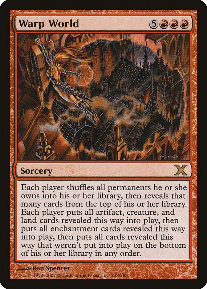 2007 Tenth Edition Warp World #248 rare card image