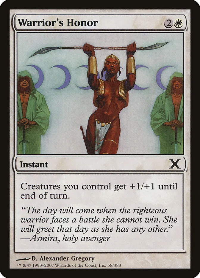2007 Tenth Edition Warrior's Honor common #58 common card image