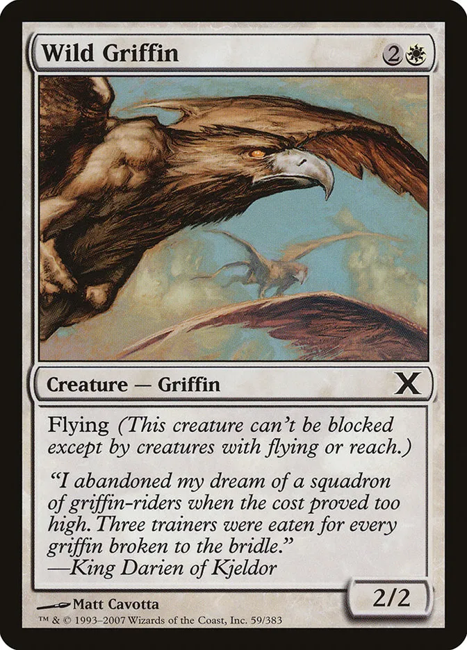 2007 Tenth Edition Wild Griffin common #59 common card image