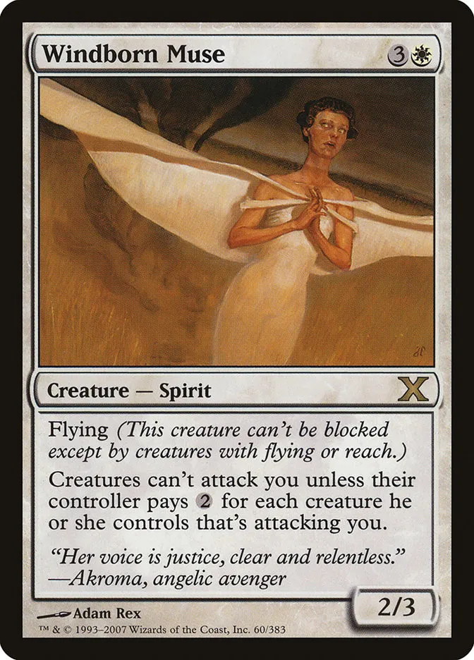 2007 Tenth Edition Windborn Muse rare #60 rare card image