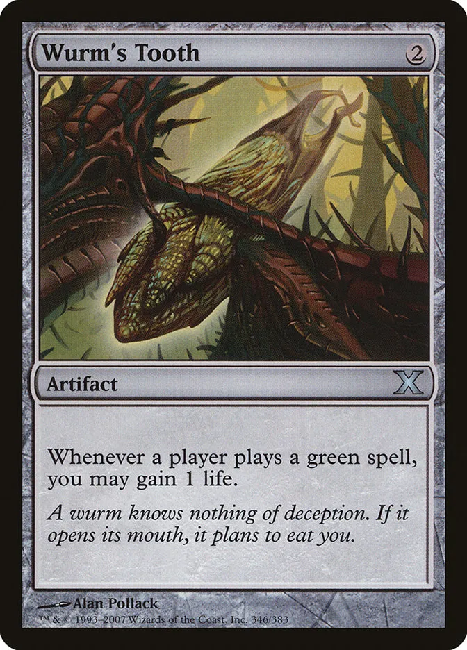 2007 Tenth Edition Wurm's Tooth uncommon #346 uncommon card image