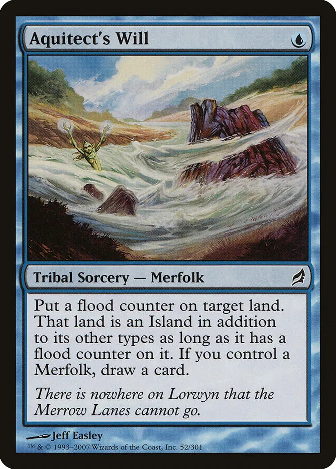 2007 Lorwyn Aquitect's Will [Foil] common #52 common card image