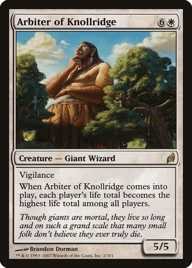 2007 Lorwyn Arbiter of Knollridge #2 rare card image