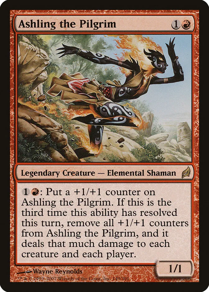 2007 Lorwyn Ashling the Pilgrim rare #149 rare card image