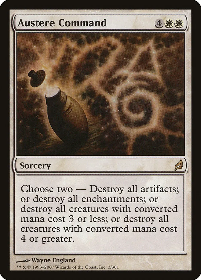 2007 Lorwyn Austere Command rare #3 rare card image