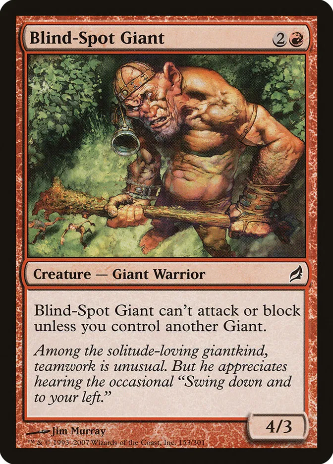 2007 Lorwyn Blind-Spot Giant common #153 common card image