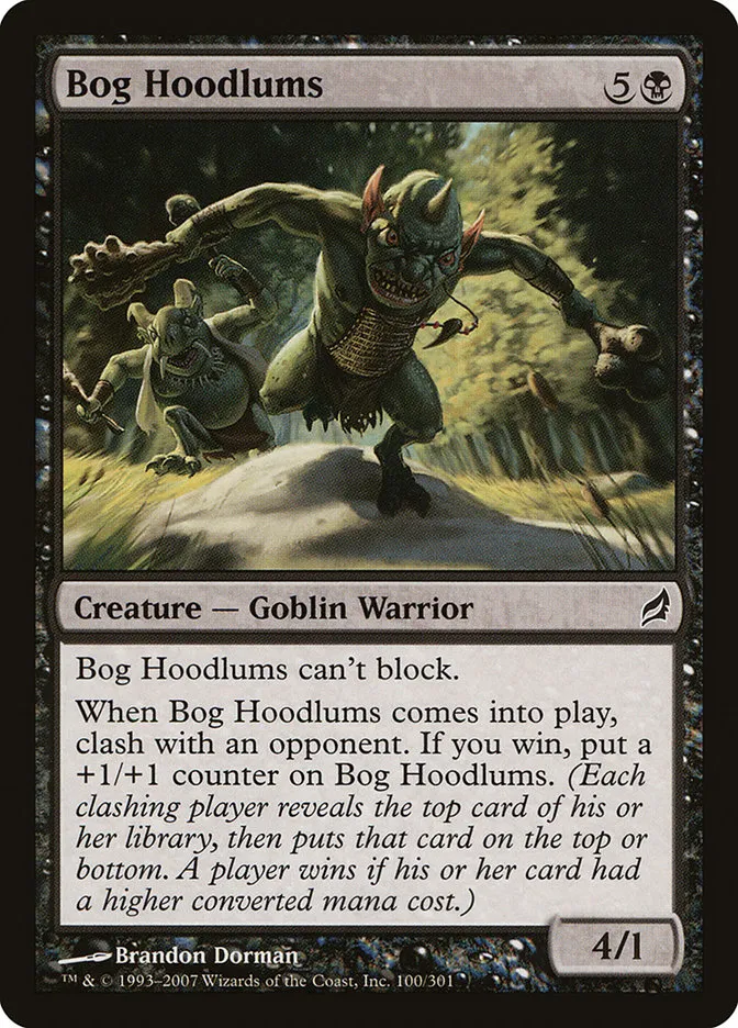 2007 Lorwyn Bog Hoodlums common #100 common card image