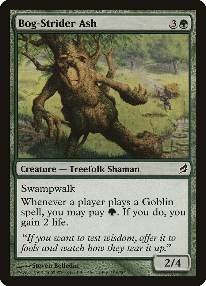 2007 Lorwyn Bog-Strider Ash common #198 common card image