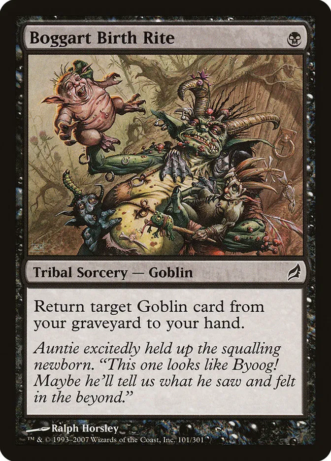 2007 Lorwyn Boggart Birth Rite common #101 common card image