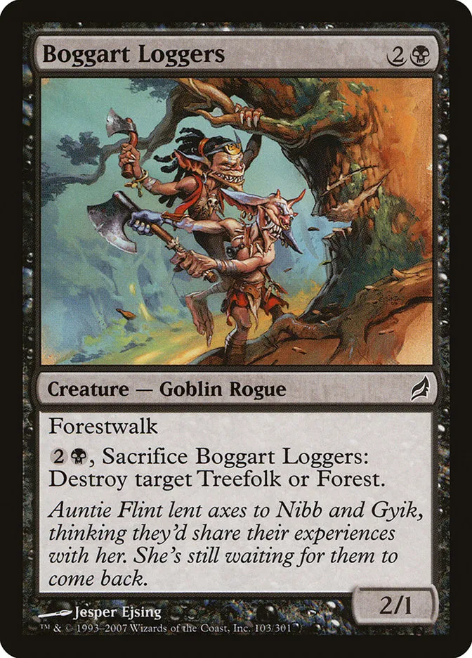 2007 Lorwyn Boggart Loggers common #103 common card image