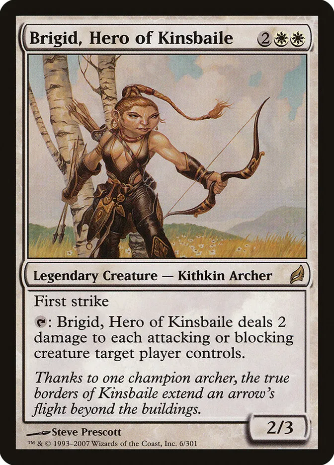 2007 Lorwyn Brigid, Hero of Kinsbaile #6 rare card image