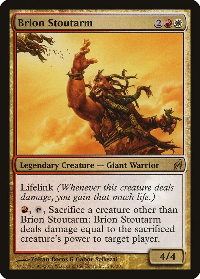 2007 Lorwyn Brion Stoutarm #246 rare card image