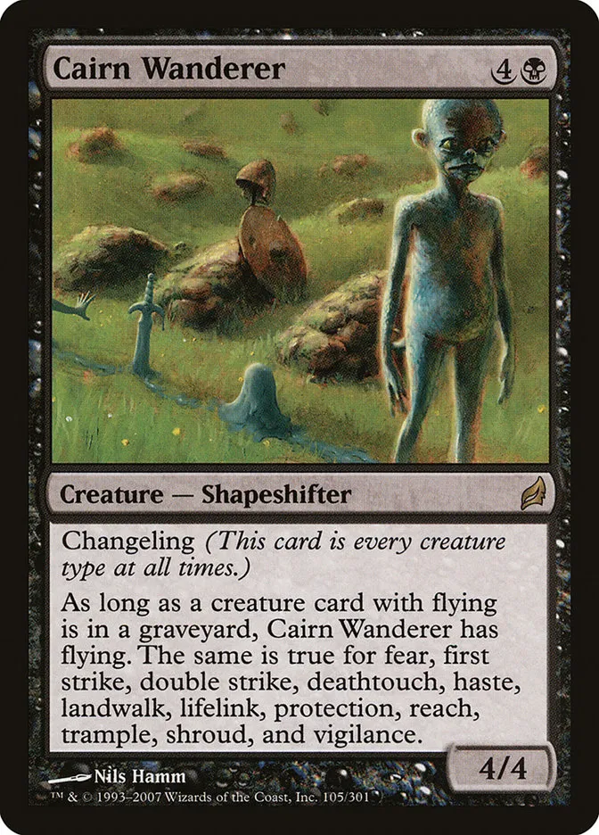 2007 Lorwyn Cairn Wanderer rare #105 rare card image