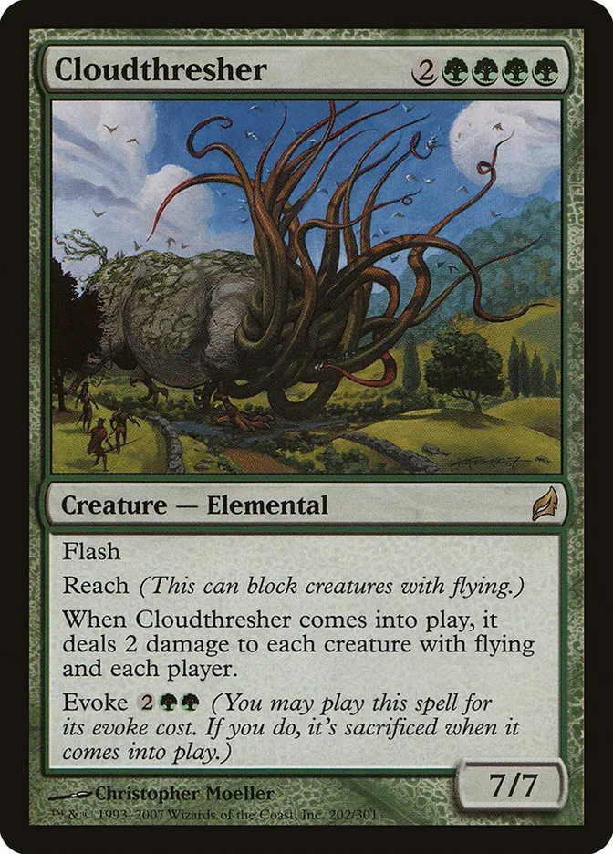 2007 Lorwyn Cloudthresher rare #202 rare card image