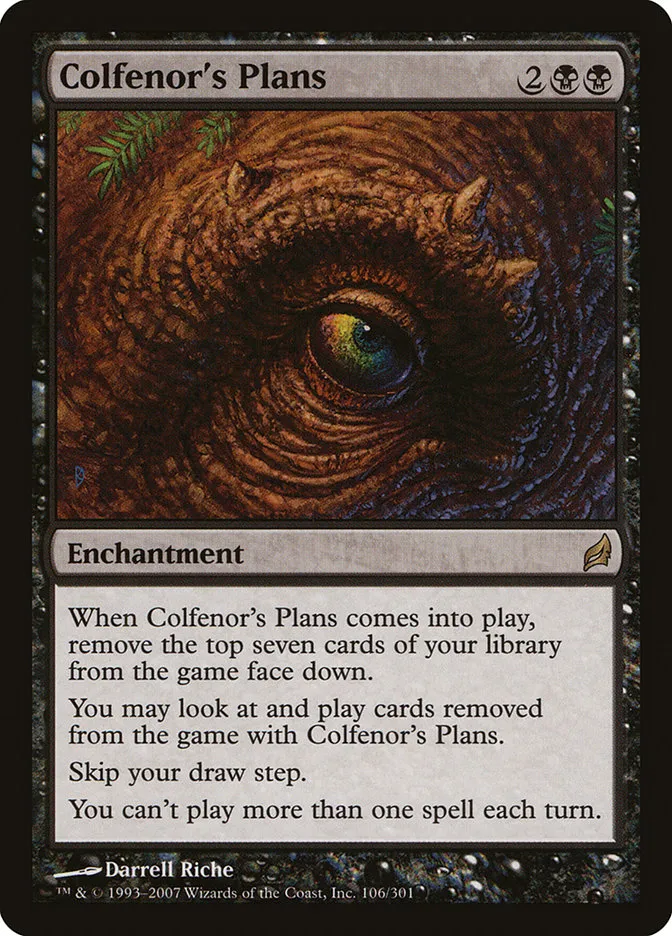 2007 Lorwyn Colfenor's Plans rare #106 rare card image