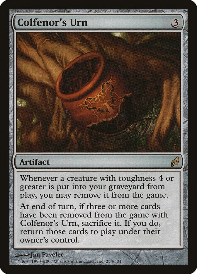2007 Lorwyn Colfenor's Urn #254 rare card image