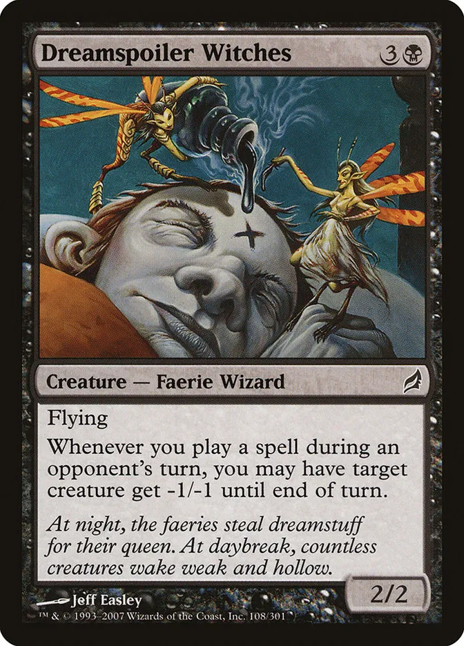 2007 Lorwyn Dreamspoiler Witches common #108 common card image