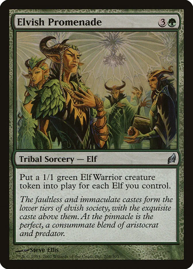 2007 Lorwyn Elvish Promenade #208 uncommon card image