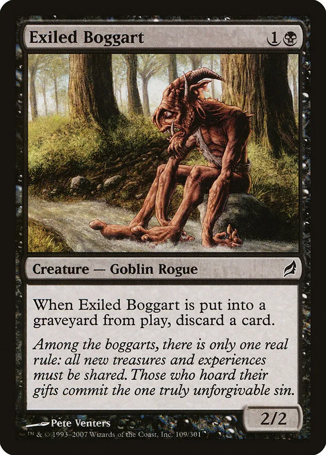 2007 Lorwyn Exiled Boggart #109 common card image