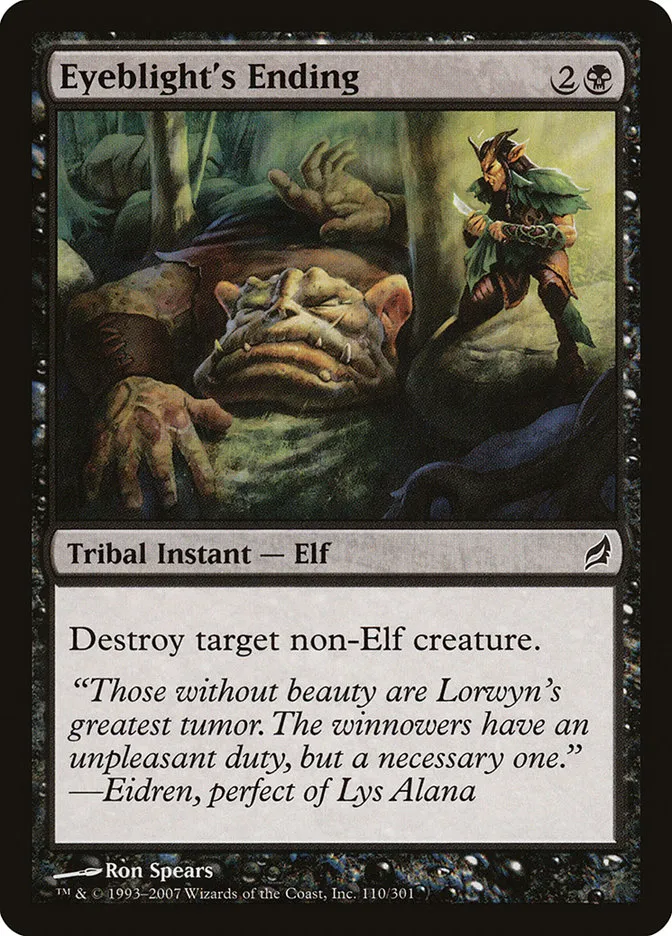 2007 Lorwyn Eyeblight's Ending common #110 common card image