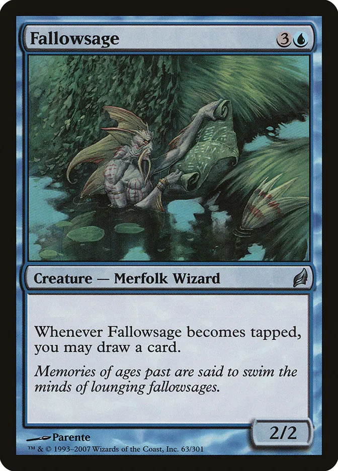 2007 Lorwyn Fallowsage uncommon #63 uncommon card image