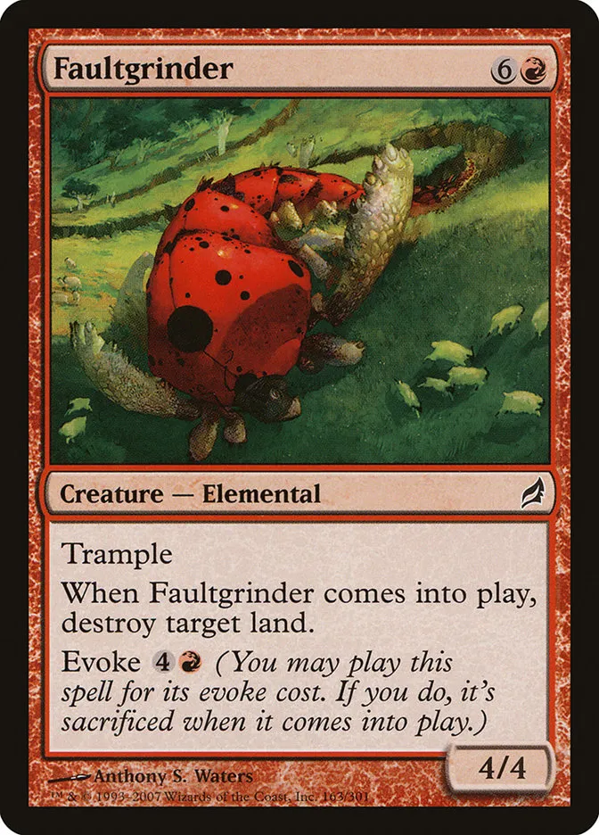2007 Lorwyn Faultgrinder common #163 common card image