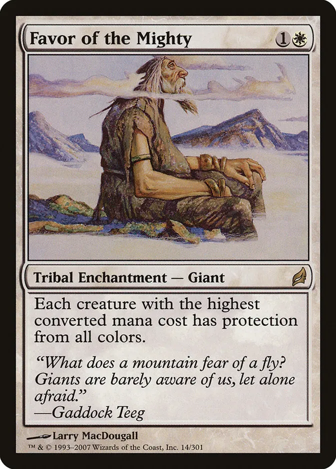 2007 Lorwyn Favor of the Mighty #14 rare card image