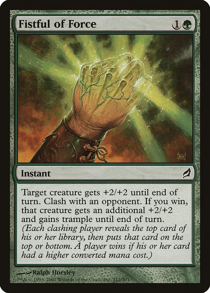 2007 Lorwyn Fistful of Force common #212 common card image