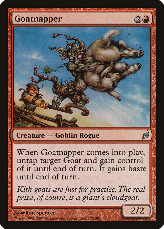 2007 Lorwyn Goatnapper uncommon #172 uncommon card image